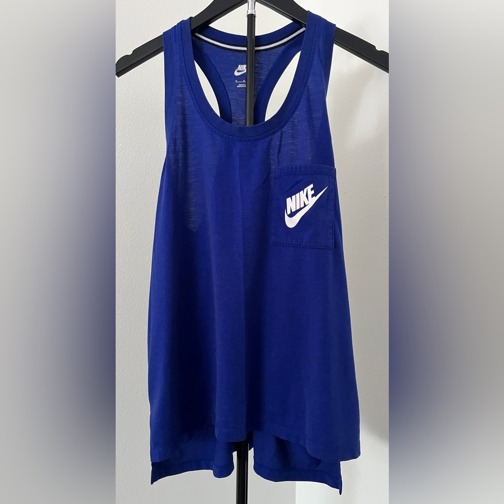 💙 Nike Racerback Tank Top | Lightweight Athletic Tank | Gymcore | Blue | Size M